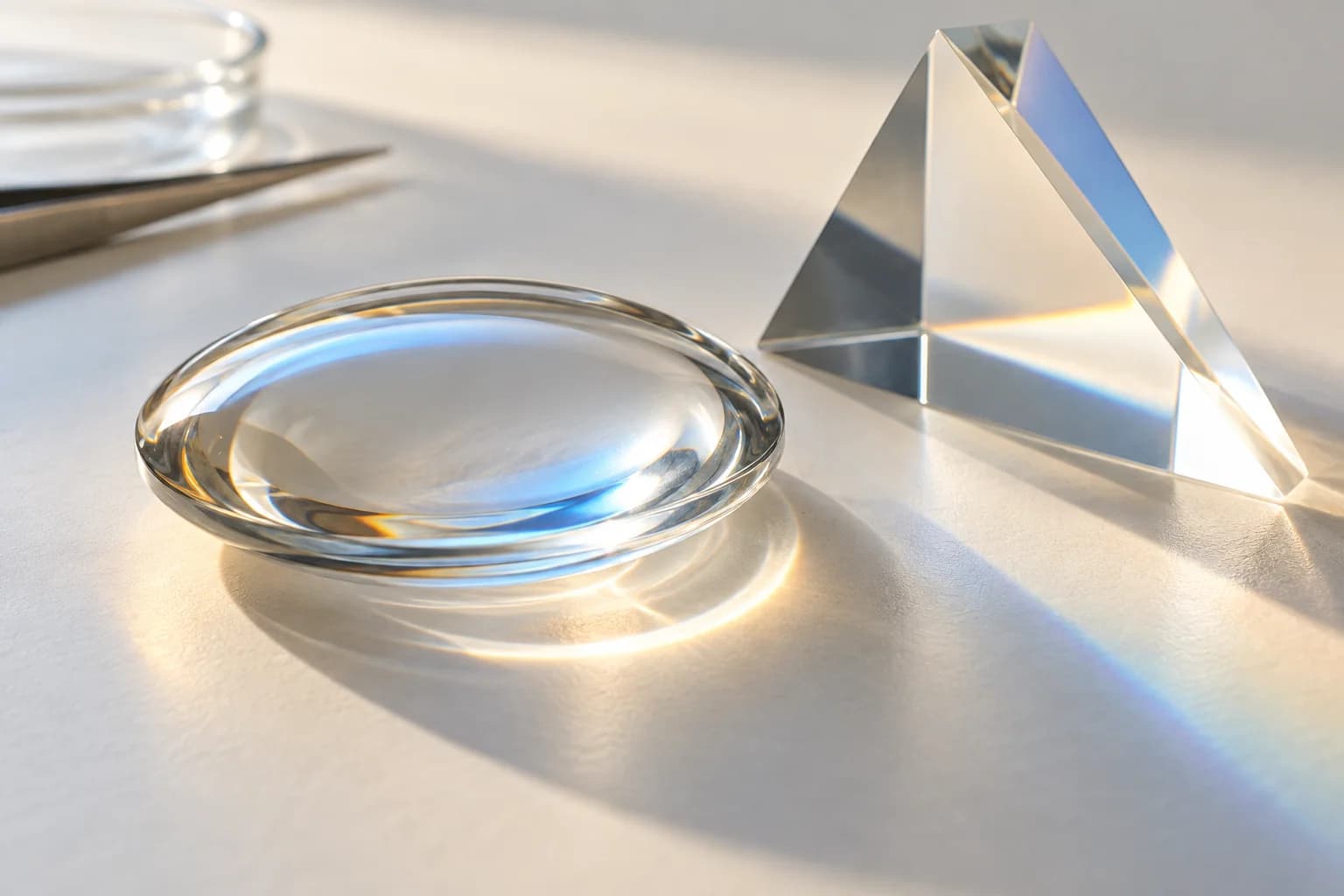 Optical lens and prism