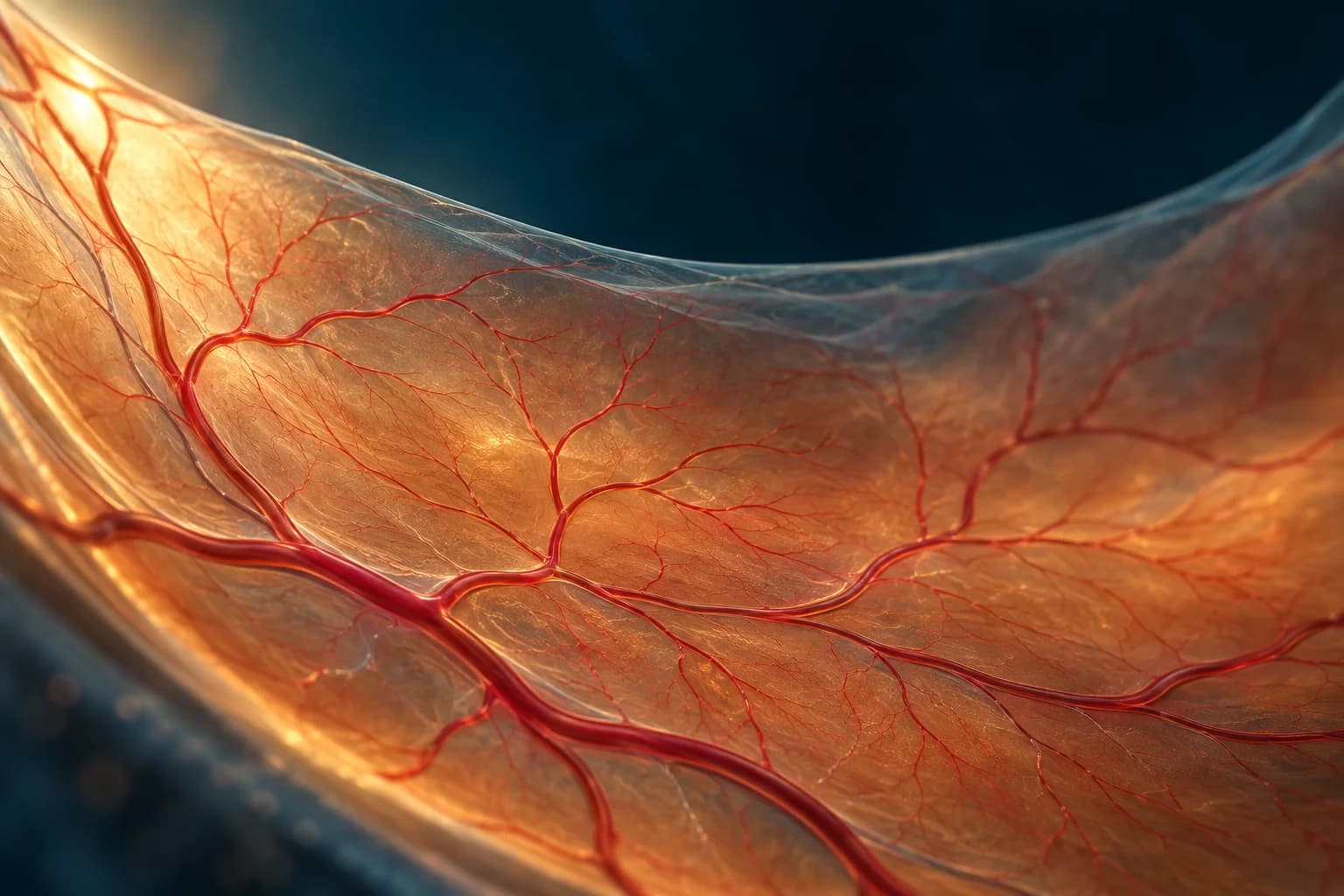Conceptual illustration of retinal microvasculature